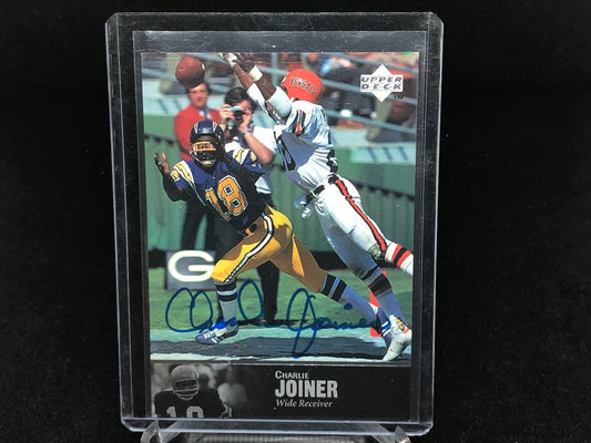 CHARLIE JOINER 1997 UPPER DECK LEGENDS ON CARD AUTO #41