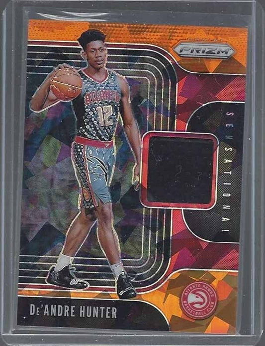 DEANDRE HUNTER 2019-20 PANINI PRIZM SENSATIONAL ORANGE ICE ROOKIE JERSEY RC