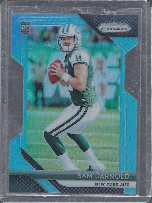 SAM DARNOLD 2018 PANINI PRIZM LIGHT BLUE DIE CUT PRIZMS RC #D 110/199