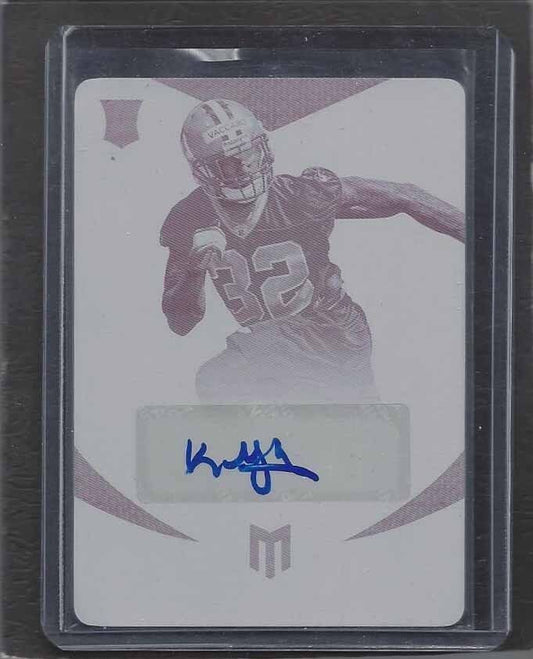 KENNY VACCARO PANINI MOMENTUM MAGENTA PRINTING PLATE ROOKIE AUTO RC #D 1/1