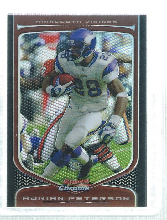 ADRIAN PETERSON 2009 BOWMAN CHROME REFRACTOR #30