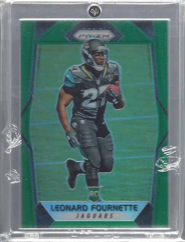 LEONARD FOURNETTE 2017 PANINI PRIZM GREEN ROOKIE PRIZMS RC #219