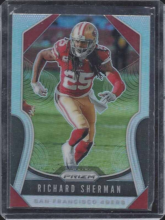 RICHARD SHERMAN 2019 PANINI PRIZM SILVER PRIZMS SSP #255