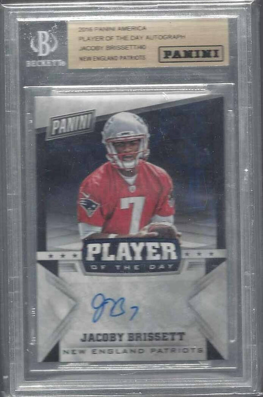 JACOBY BRISSETT 2016 PANINI AMERICA PLAYER OF THE ROOKIE AUTO RC SP /40