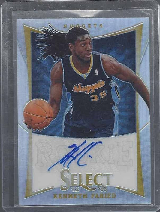 KENNETH FARIED 2012-13 PANINI SELECT PRIZMS REFRACTOR ROOKIE RC #D 15/199