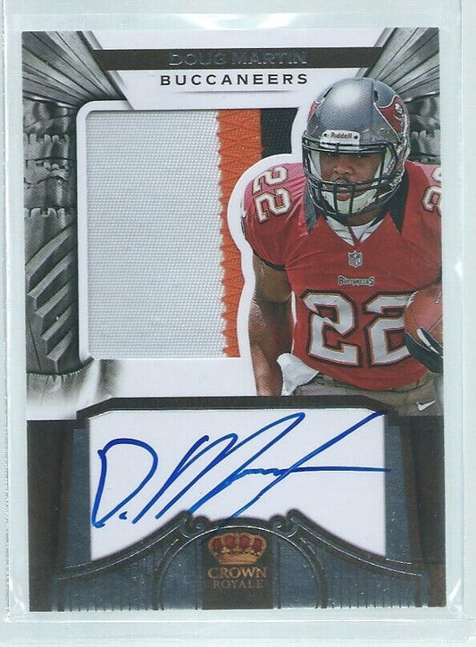 DOUG MARTIN 2012 CROWN ROYALE SILHOUETTE RPA PATCH AUTO RC #D /249