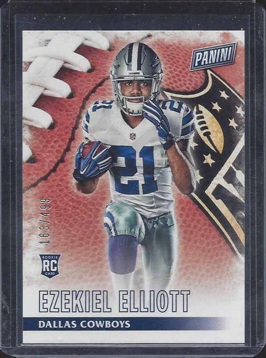EZEKIEL ELLIOTT 2016 PANINI BLACK FRIDAY COWBOYS TRUE ROOKIE RC #D 163/499