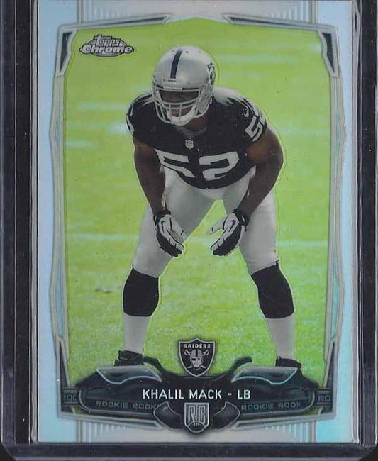 KHALIL MACK 2014 TOPPS CHROME ROOKIE REFRACTOR RC #184