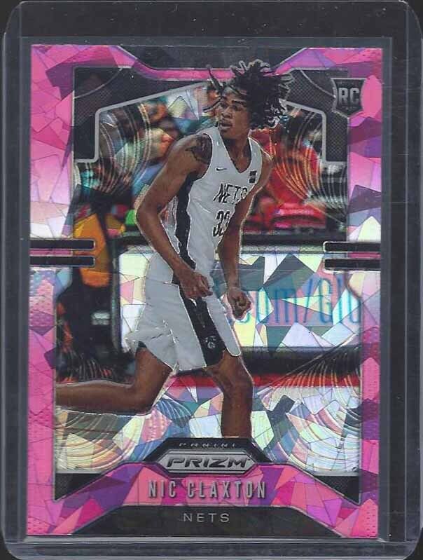 NIC CLAXTON 2019-20 PANINI PRIZM PINK ICE ROOKIE PRIZMS SSP RC #292