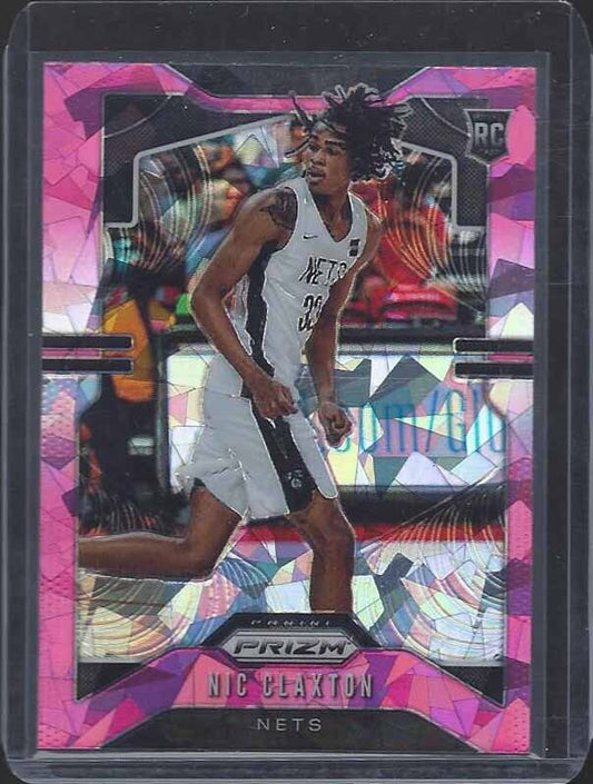 NIC CLAXTON 2019-20 PANINI PRIZM PINK ICE ROOKIE PRIZMS SSP RC #292