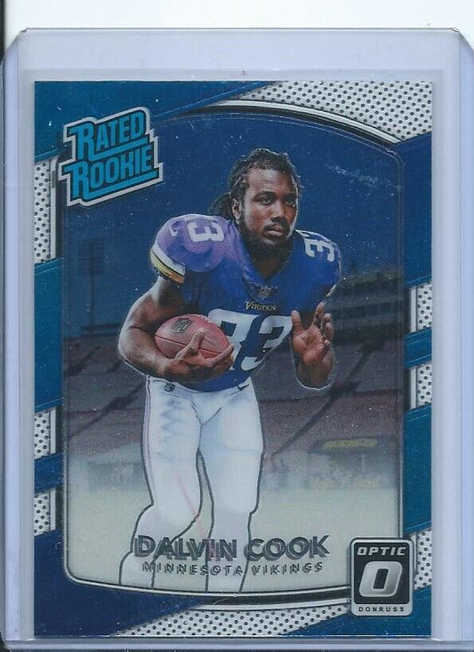DALVIN COOK 2017 PANINI DONRUSS OPTIC RATED ROOKIE TRUE RC #193