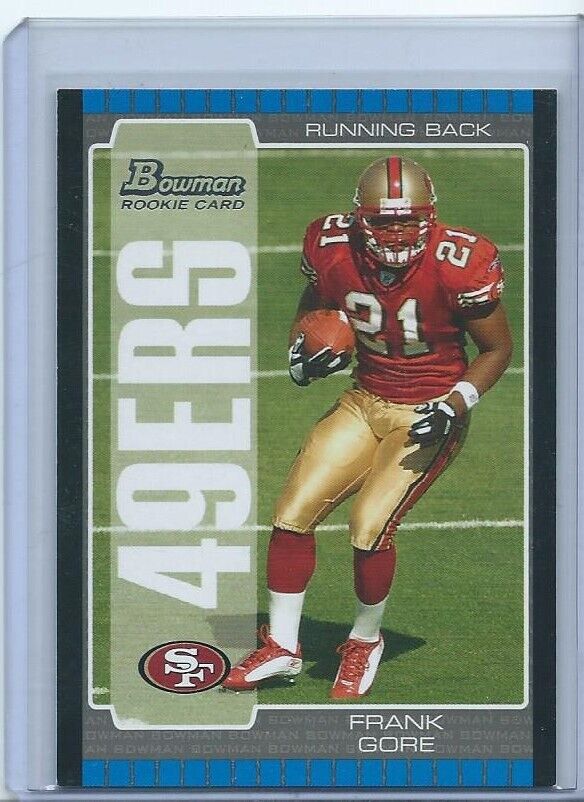 FRANK GORE 2005 BOWMAN TOPPS TRUE ROOKIE RC #130