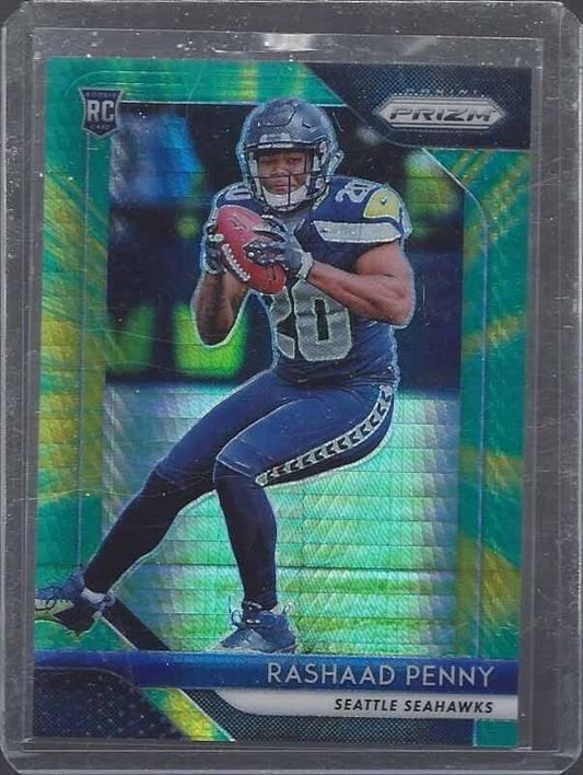 RASHAAD PENNY 2018 PANINI PRIZM HYPER ROOKIE PRIZMS RC #D 16/275