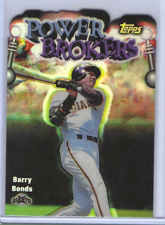 BARRY BONDS 1998 TOPPS POWER BROKERS DIE CUT REFRACTOR #PB12