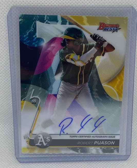 ROBERT PUASON 2020 TOPPS BOWMANS BEST ON CARD PROSPECT AUTO #B20-RP