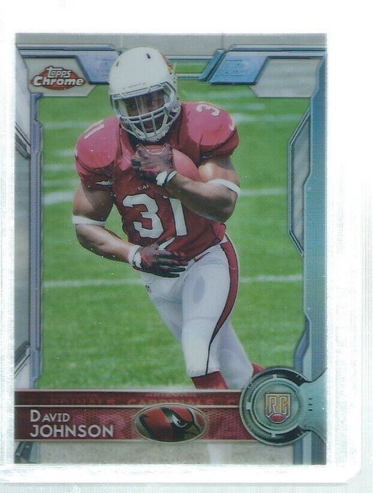 DAVID JOHNSON 2015 TOPPS CHROME REFRACTOR ROOKIE RC #177