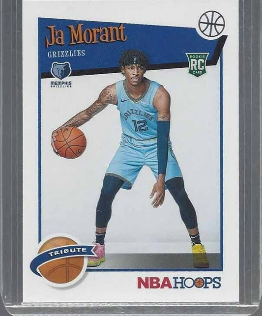 JA MORANT 2019-20 NBA HOOPS TRIBUTE ROOKIE RC #297