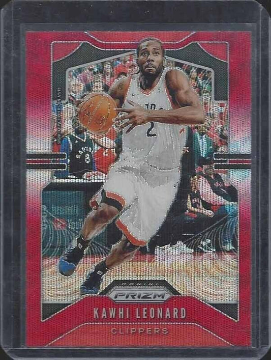 KAWHI LEONARD 2019-20 PANINI PRIZM RUBY WAVE PRIZMS #149