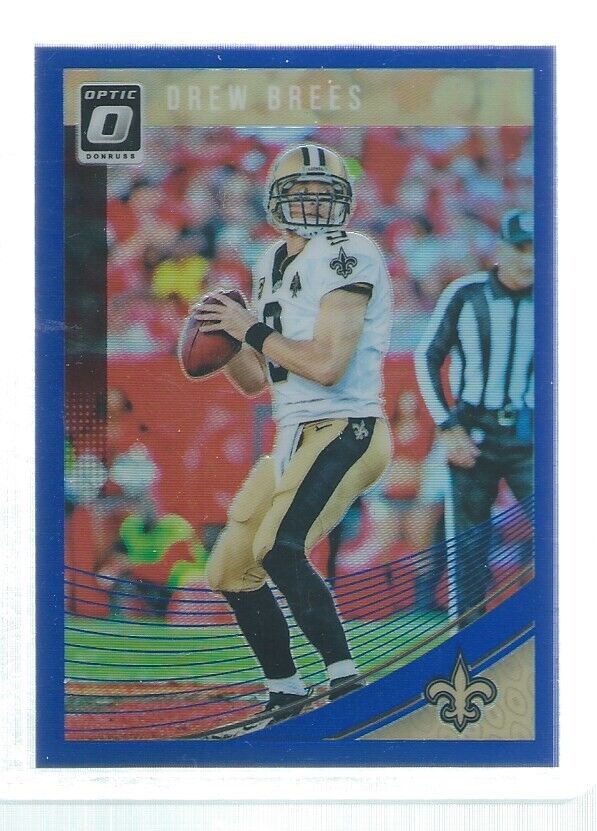 DREW BREES 2018 DONRUSS OPTIC HOLO BLUE #D 45/149