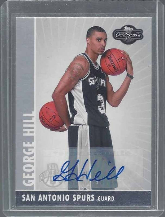 GEORGE HILL 2008-09 TOPPS CO-SIGNERS ROOKIE AUTO RC #D 83/350