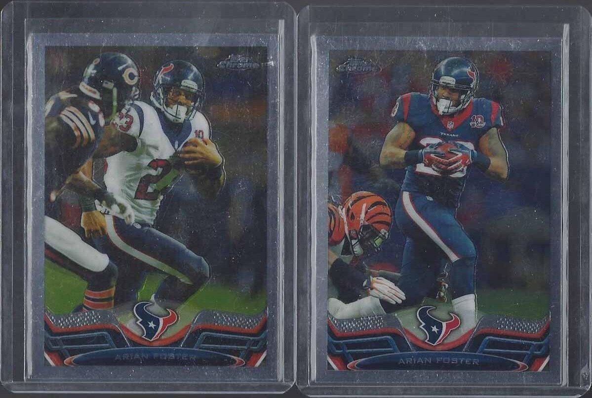 ARIAN FOSTER 2013 TOPPS CHROME SP PHOTO VARIATION SHORT PRINT VARIANT + BASE #70