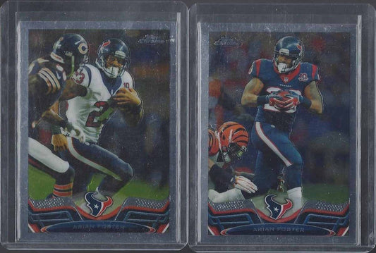 ARIAN FOSTER 2013 TOPPS CHROME SP PHOTO VARIATION SHORT PRINT VARIANT + BASE #70
