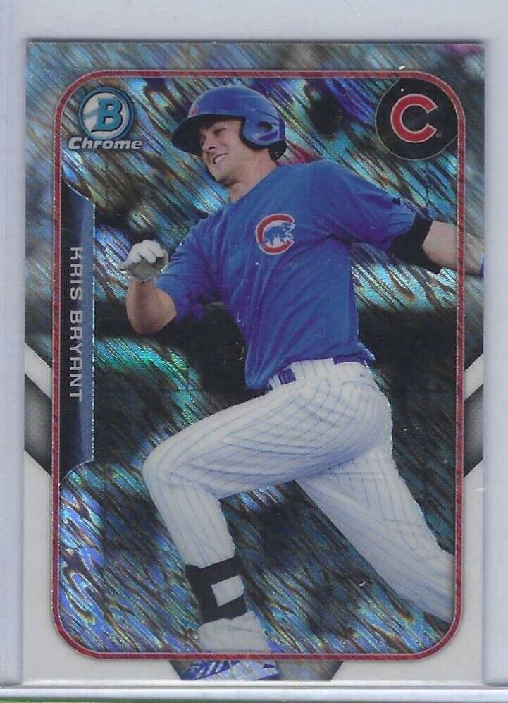 KRIS BRYANT 2015 BOWMAN CHROME MINI SHIMMER REFRACTOR PROSPECT #FFM-KB