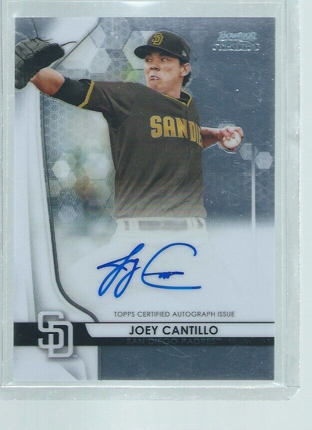JOEY CANTILLO 2020 BOWMAN STERLING ON CARD AUTO PROSPECT