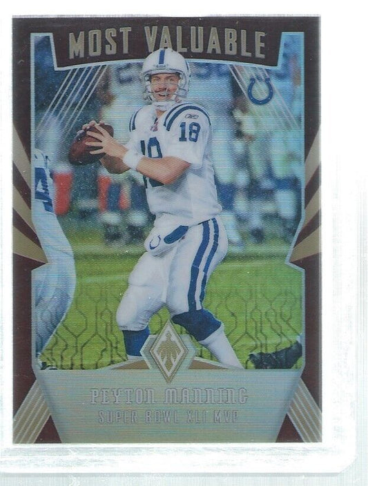PEYTON MANNING 2018 PANINI PHOENIX MOST VALUABLE COPPER BRONZE PRIZM #D 233/299