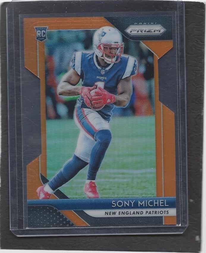 SONY MICHEL 2018 PANINI PRIZM ORANGE DIE CUT PRIZMS RC #D 60/249
