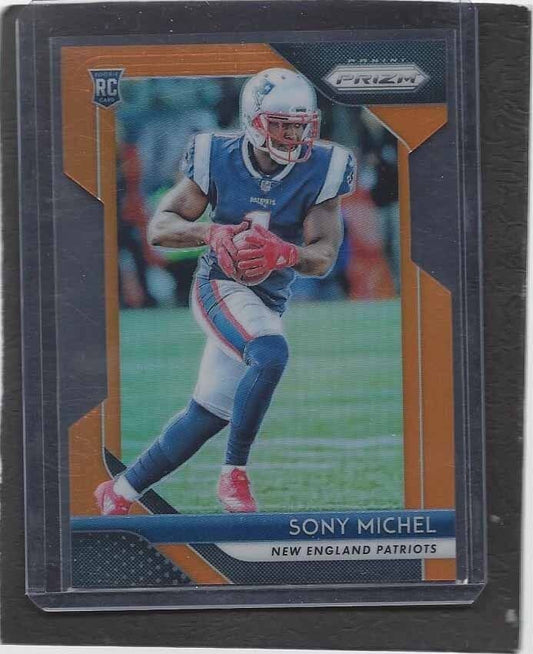 SONY MICHEL 2018 PANINI PRIZM ORANGE DIE CUT PRIZMS RC #D 60/249