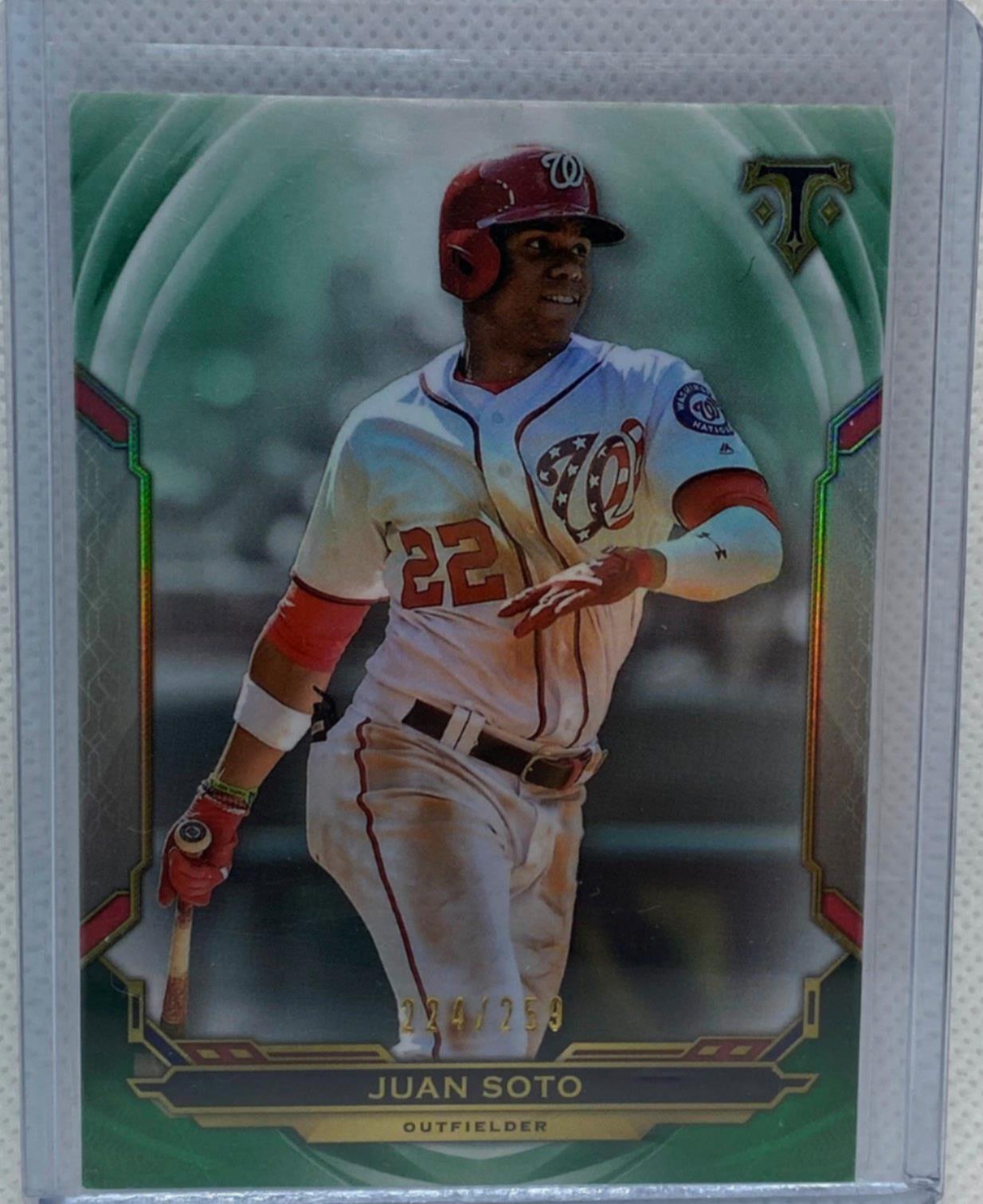 JUAN SOTO 2019 TOPPS TRIPLE THREADS EMERALD GREEN #D 224/259