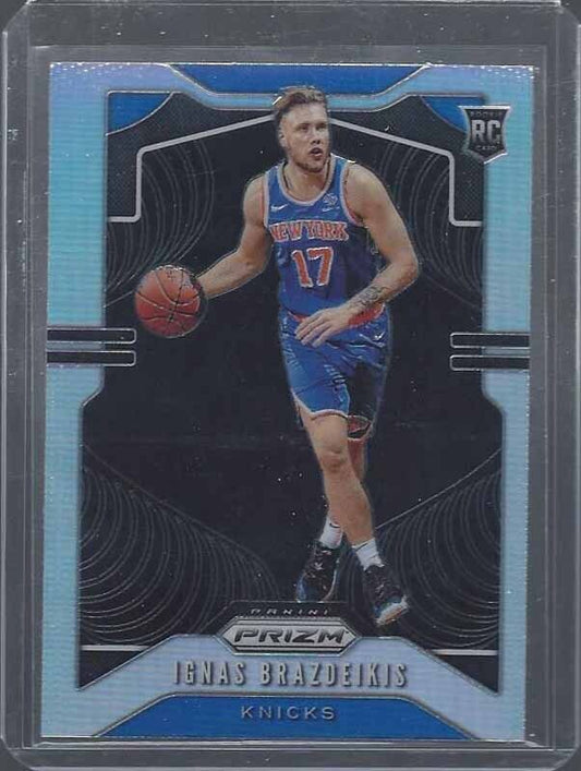 IGNAS BRAZDEIKIS 2019-20 PANINI PRIZM SILVER ROOKIE PRIZMS SSP RC #284