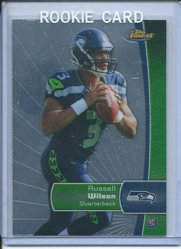 RUSSELL WILSON 2012 TOPPS FINEST TRUE ROOKIE RC #140