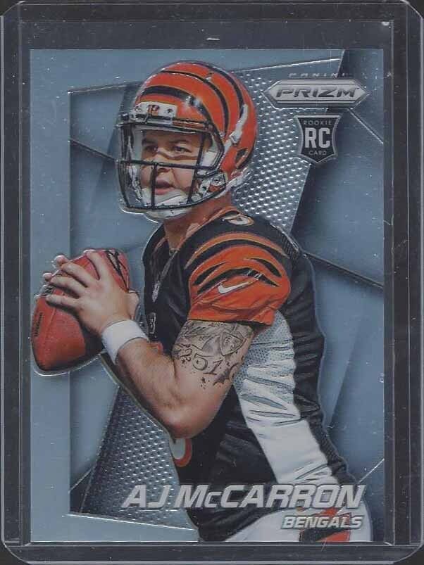 A.J. MCCARRON 2014 PANINI PRIZM ROOKIE SILVER PRIZMS SP RC #293