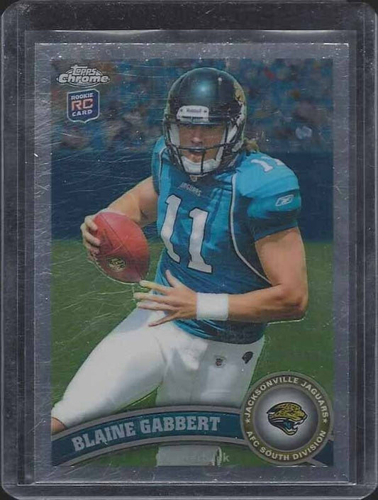 BLAINE GABBERT 2011 TOPPS CHROME SP PHOTO VARIATION SHORT PRINT VARIANT RC #55