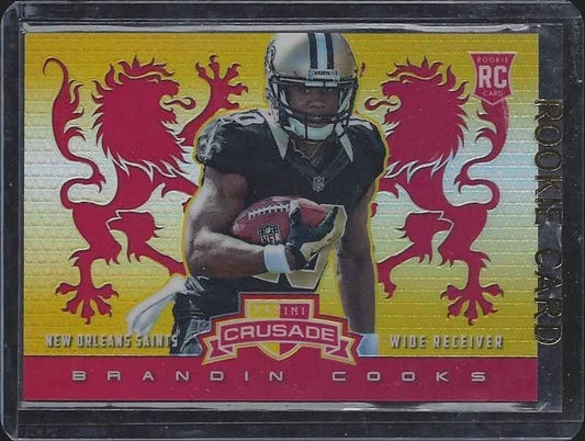BRANDIN COOKS 2014 PANINI CRUSADE RED PRIZM ROOKIE RC #D 51/99