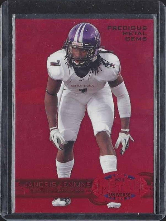 1/1 JANORIS JENKINS 2012 FLEER RETRO PRECIOUS METAL GEMS RED RC #D 21/100 JSY#21