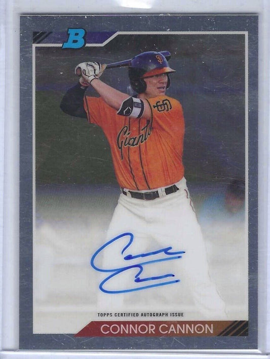 CONNOR CANNON 2020 BOWMAN CHROME 1992 EDITION PROSPECT ON CARD AUTO #92PA-CC