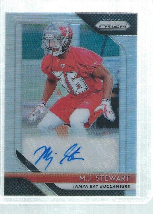 MJ STEWART 2018 PANINI PRIZM SILVER PRIZMS ROOKIE AUTO RC