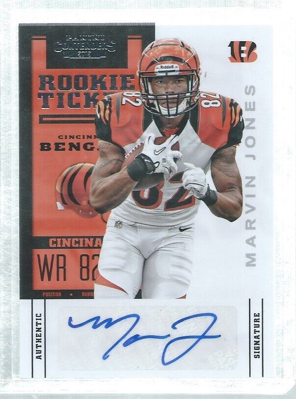 MARVIN JONES 2012 CONTENDERS ROOKIE TICKET AUTO RC SP #163