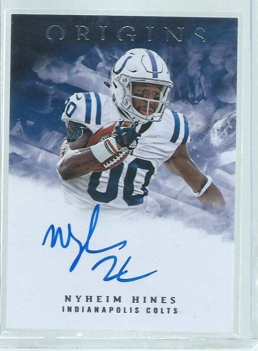 NYHEIM HINES 2018 PANINI ORIGINS ON CARD AUTO RC