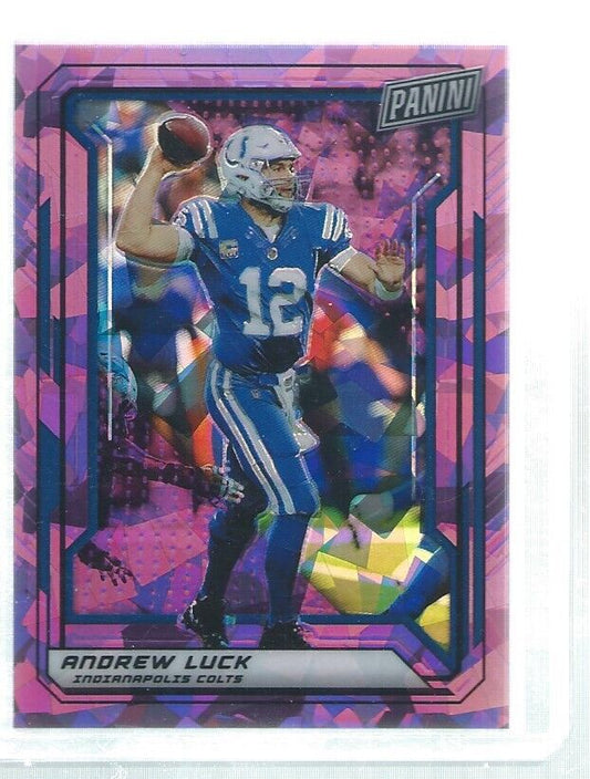 ANDREW LUCK 2019 PANINI THE NATIONAL VIP PURPLE CRACKED ICE PRIZM #20/99