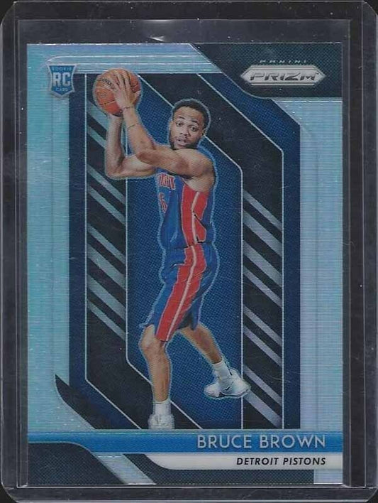 BRUCE BROWN 2018-19 PANINI PRIZM SILVER PRIZMS ROOKIE RC #132