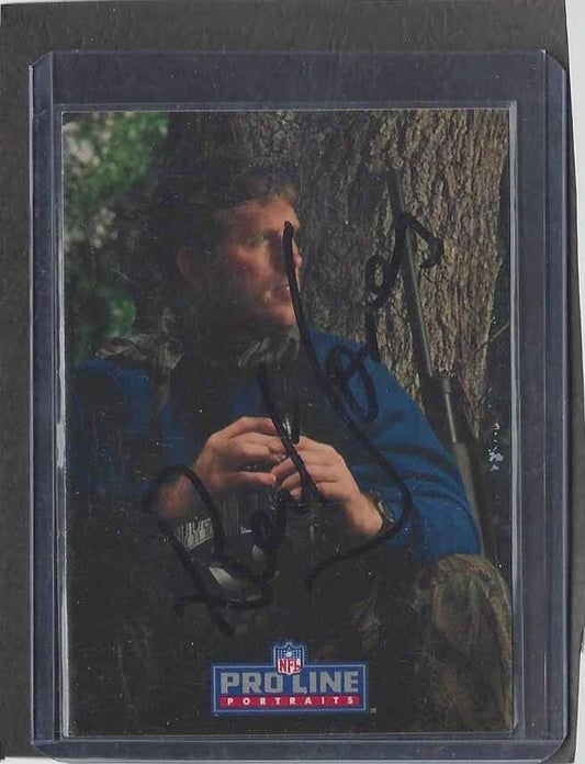 BERT JONES 1993 PRO LINE PORTRAITS COLTS ON CARD RARE AUTO