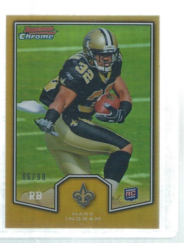 MARK INGRAM 2011 TOPPS BOWMAN CHROME REFRACTOR ROOKIE RC #D 86/99