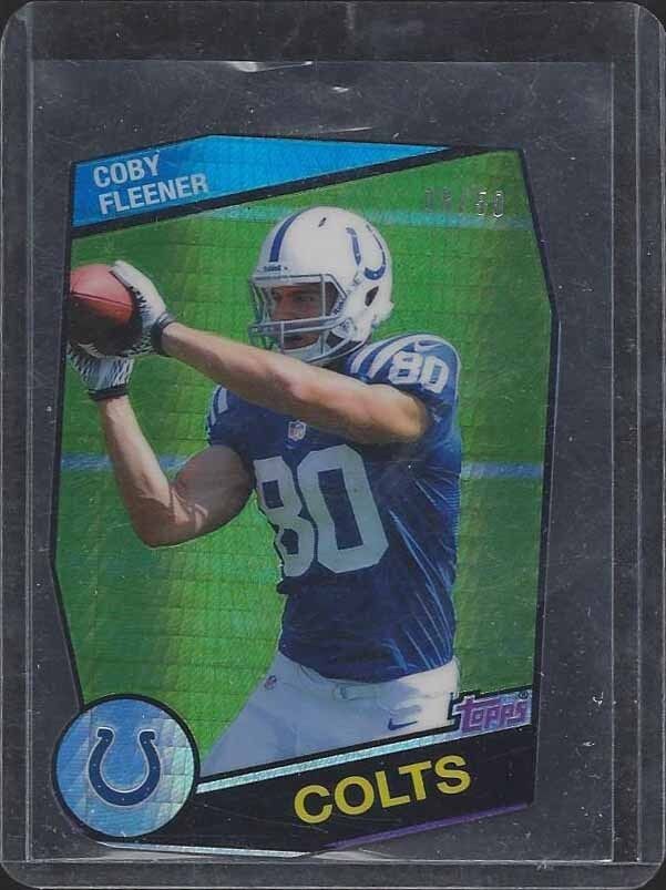 COBY FLEENER 2012 TOPPS CHROME RETRO DIE CUT PRISM REFRACTOR ROOKIE RC #D 8/50