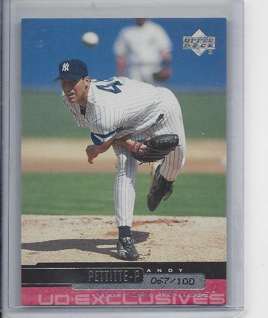 ANDY PETTITTE 2000 UPPER DECK UD EXCLUSIVES YANKEES PITCHER #D 67/100