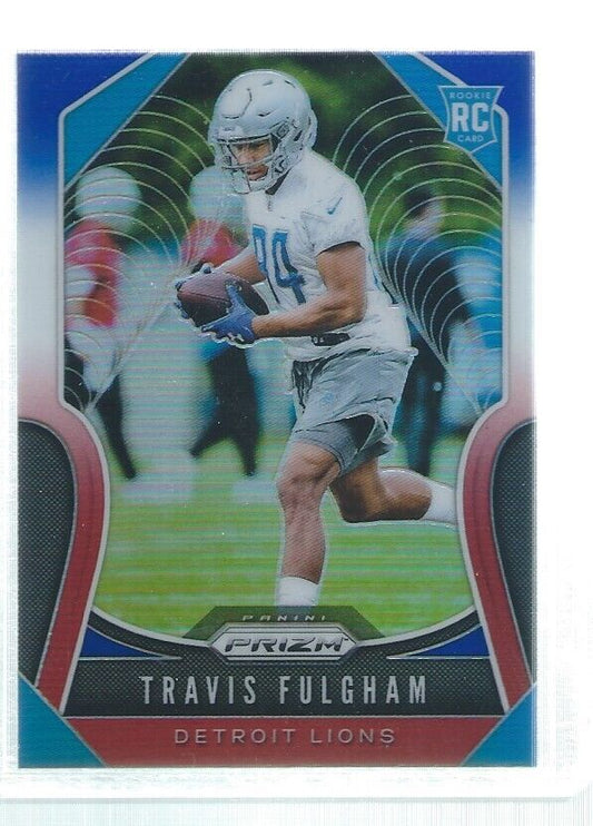TRAVIS FULGHAM 2019 PANINI PRIZM RED WHITE BLUE PRIZMS ROOKIE RC #359