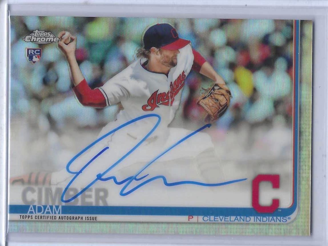 ADAM CIMBER 2019 TOPPS CHROME REFRACTOR ROOKIE AUTO RC #d /499